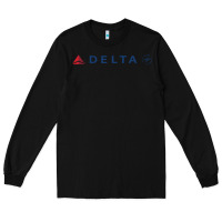 Black DELTA SKY TEAM Long Sleeve Tee - linhVisuals