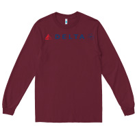 Burgundy DELTA SKY TEAM Long Sleeve Tee - linhVisuals