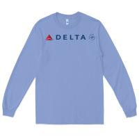 Colony Blue DELTA SKY TEAM Long Sleeve Tee - linhVisuals