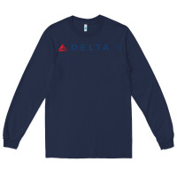 Navy DELTA SKY TEAM Long Sleeve Tee - linhVisuals