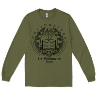 Army Green universite paris la sorbonne Long Sleeve Tee - linhVisuals