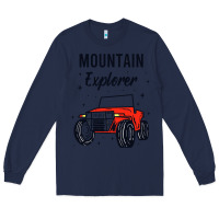 Navy mountain explorer Long Sleeve Tee - linhVisuals