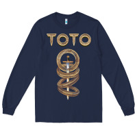 Navy TOTO ROCK Long Sleeve Tee - linhVisuals