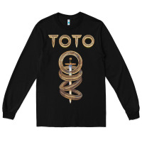 Black TOTO ROCK Long Sleeve Tee - linhVisuals
