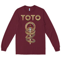 Burgundy TOTO ROCK Long Sleeve Tee - linhVisuals