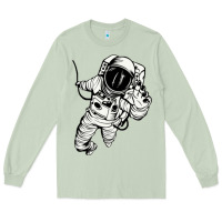 Matcha astronaut in the space Long Sleeve Tee - linhVisuals