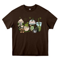 Chocolate Brown us army coffee cups Heavy Core Tee - OliviaCreatesArt
