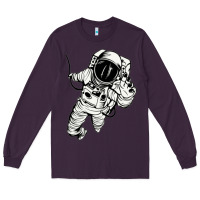 Plum astronaut in the space Long Sleeve Tee - linhVisuals