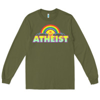 Army Green atheist2 Long Sleeve Tee - linhVisuals