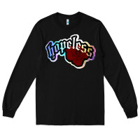 Black holographic halsey hopeless fountai Long Sleeve Tee - linhVisuals