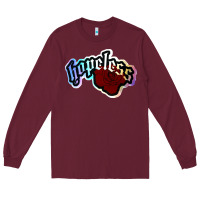 Burgundy holographic halsey hopeless fountai Long Sleeve Tee - linhVisuals