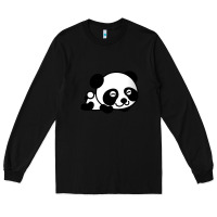 Black baby panda bear Long Sleeve Tee - linhVisuals
