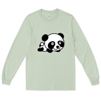 Matcha baby panda bear Long Sleeve Tee - linhVisuals