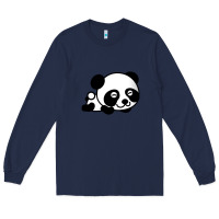 Navy baby panda bear Long Sleeve Tee - linhVisuals