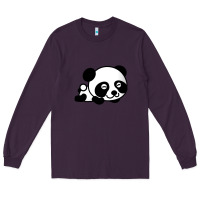 Plum baby panda bear Long Sleeve Tee - linhVisuals