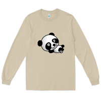 Mushroom baby panda bear Long Sleeve Tee - linhVisuals