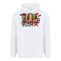 White Merry Christmas Y'all Heifers Heavyweight Hoodie - RanaPortraitStore
