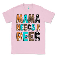 Bubblegum Pink Mama Needs a Beer Classic Tee - CowCowDesign
