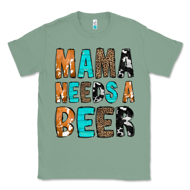 Mama Needs A Beer Classic Tee by CowCowDesign | Teevron