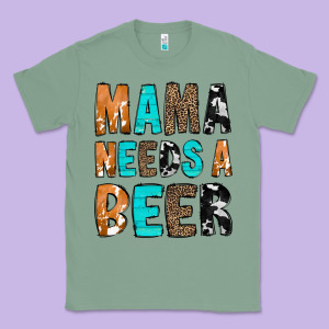 Mama Needs A Beer Classic Tee Designed By Cowcowdesign