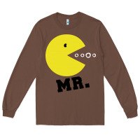 Chestnut Mr Pacman Long Sleeve Tee - linhVisuals
