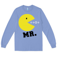 Colony Blue Mr Pacman Long Sleeve Tee - linhVisuals