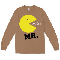 Toasted Coconut Mr Pacman Long Sleeve Tee - linhVisuals