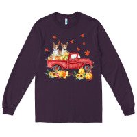 Basenji Pumpkin Truck Fall Leaf Thanksgiving Halloween Long Sleeve Tee | Teevron