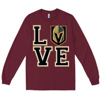 Burgundy the love golden knight Long Sleeve Tee - linhVisuals
