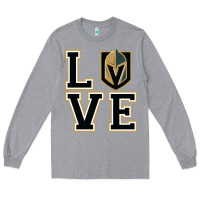 Heather Grey the love golden knight Long Sleeve Tee - linhVisuals