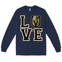 Navy the love golden knight Long Sleeve Tee - linhVisuals