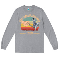 Heather Grey best weimaraner mom ever mom gift mother's day Long Sleeve Tee - linhVisuals
