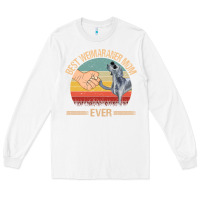 White best weimaraner mom ever mom gift mother's day Long Sleeve Tee - linhVisuals
