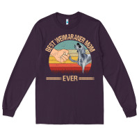 Plum best weimaraner mom ever mom gift mother's day Long Sleeve Tee - linhVisuals