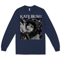 Navy kate bush vintage Long Sleeve Tee - linhVisuals