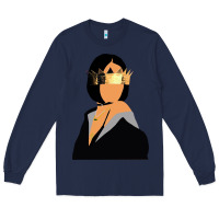 Navy rihanna artwork Long Sleeve Tee - linhVisuals