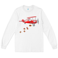 White christmas santa claus pilot flying airplane gift tee Long Sleeve Tee - linhVisuals