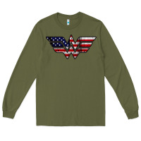 Army Green Wonder woman american flag Long Sleeve Tee - linhVisuals
