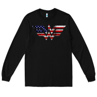 Black Wonder woman american flag Long Sleeve Tee - linhVisuals