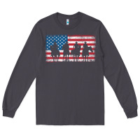Smoke cowboy patriotic american flag 4th of july gift tee Long Sleeve Tee - linhVisuals