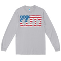 Moon Dust cowboy patriotic american flag 4th of july gift tee Long Sleeve Tee - linhVisuals