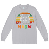 Moon Dust funny vintage raccoon meow raccoon lovers Long Sleeve Tee - linhVisuals