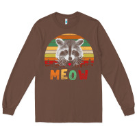 Chestnut funny vintage raccoon meow raccoon lovers Long Sleeve Tee - linhVisuals