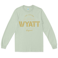 Matcha The Legend Wyatt Funny Personalized Name Long Sleeve Tee - linhVisuals