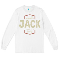 White Genuine Jack Funny Personalized Name Long Sleeve Tee - linhVisuals