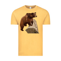 Vintage Mustard California Grizzly Bear Vintage Tee - RanaPortraitStore