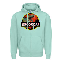 Seafoam t rex roaring Zipper Hoodie - RanaPortraitStore