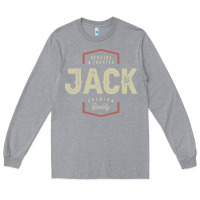 Heather Grey Genuine Jack Funny Personalized Name Long Sleeve Tee - linhVisuals