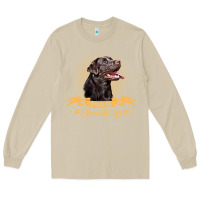 Mushroom labrador retriever team chocolate lab funny Long Sleeve Tee - linhVisuals