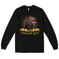 Black labrador retriever team chocolate lab funny Long Sleeve Tee - linhVisuals
